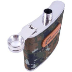 Фляжка "СЛЕДОПЫТ", в оплетке из oxford camo pixel, 280 мл