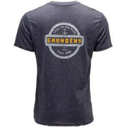 Футболка Grundens Rope Knot SS T-Shirt, Heather Charcoal, M