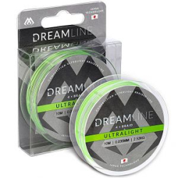 Плетеный шнур Mikado DreamLine Ultralight 10m Fluo Green 0.058mm /4.43kg