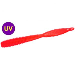 Силиконовая приманка Zombie ZWorm (Червь) цвет Красный (Red) UV, floating 