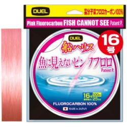 Флюорокарбон Duel Pink Fluorocarbon Fish Cannot See 100m #5 9kg (0.370mm)