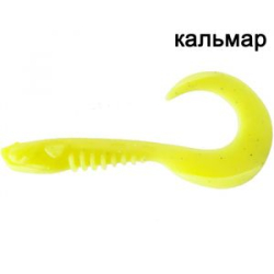 Силиконовая приманка Crazy Fish King Tail 2.5" 27-65-6-6 кальмар цв. chartreuse (шартрез)
