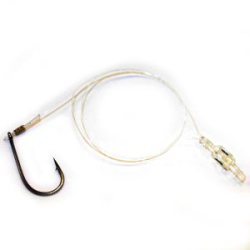 Поводок жерличный Zettech материал 100% Fluoro; в уп.5шт (Щучий, кр №2,  дл 40 см, разр. нагр. 12 кг)