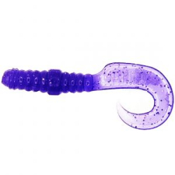 Cиликоновая приманка RuBaits Classic Twister 2,3" 8 шт. - RBCT57Vi01 - Голубая бутылка