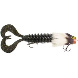 Приманка RSK Fishing MAUS XXXL (диаметр головы 29 mm) 30см 160гр черно-белая голова, хвост черно-золотой