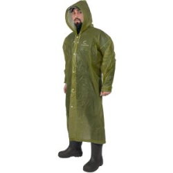 Плащ-дождевик Следопыт, EVA, 80х131см, на кнопках, с капюшоном, цв. army green, р. 60-62