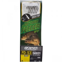 Оснастка готовая фидерная Owner FD-53 №12 d0,22мм 6шт