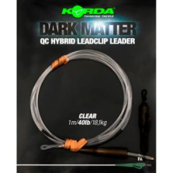 Монтаж готовый Korda Dark Matter Leader QC Hybrid Clip 1м Clear 40lb