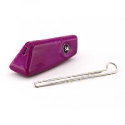 Груз крашеный разборная чебурашка "ПРОХОДИМЕЦ" 34 гр., цвет 06-фиолетовый флуоресцентный