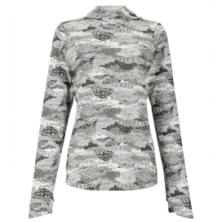 Термофутболка Simms Women's Bugstopper SolarFlex Hoody, Shroud Sterling, XL