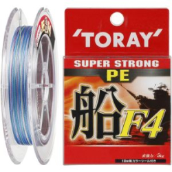 Шнур PE Toray Super Strong F4 [10m x 5color] 200m 2.5#13.0 кг.