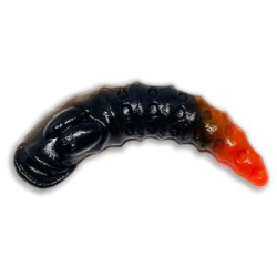 Силиконовая приманка 11Lures Leench 1.5" цвет Black Orange