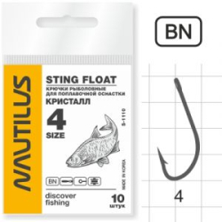 Крючок Nautilus Sting Float Кристалл S-1110BN № 4