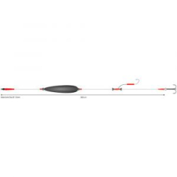 Монтаж на сома Mikado Set III Big Bait Ready Rig (200см, попл.20г, тройник №3/0) (HIC095-3/0)