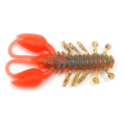Мягкая приманка Boroda Baits Crawler 45 цв. Моторное масло/красный (Motor Oil/Red)