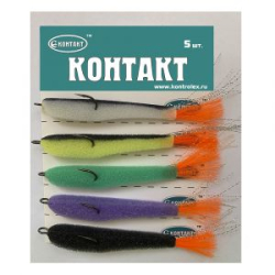 Поролоновая рыбка Контакт (откр двойник) 8 см. Микс