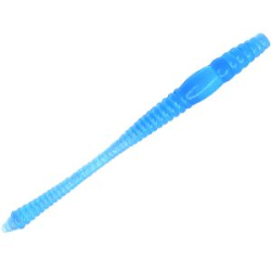 Силиконовая приманка МикроDжиг MicroWorm 2.5" 65мм цвет Голубой Прозрачный