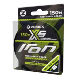 Плетеный шнур ZEMEX IRON X5 150 m, d 0.18 mm, moss green
