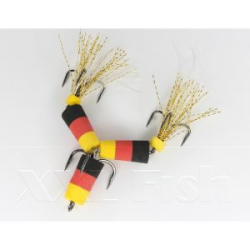 Приманка Мандула "Флажок" XXL Fish Модель №152 цв. ЖелтоКрасноЧерный