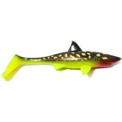 Силиконовая приманка KanalGratis Shark Shad 200мм 70гр цвет: Hot Pike, (SS-HP-04)