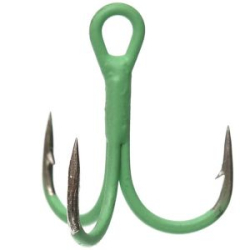 Крючок тройной Flagman Treble hook F36 Luminous Green №6 5шт