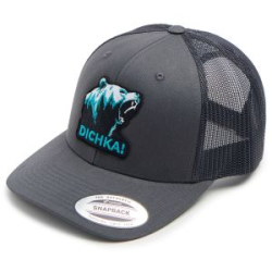 Кепка с сеткой 6P Volga Baits Dichka! Roar Rawcut #Charcoal/Black&Azure