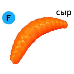 Мягкая приманка Trout Zone Maggot 1,3" Floating сыр оранжевый