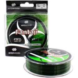Леска Shii Saido Fantaji 150м, d-0,234 мм, test-4,09 кг, черно/зеленая