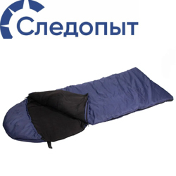 Спальный мешок с капюшоном Следопыт, 185+35х90см до -20С