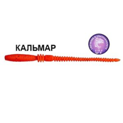 Силиконовая приманка Crazy Fish Cruel Leech 4" 7 шт. 41-100-18-6 кальмар цв. carrot (морковь)