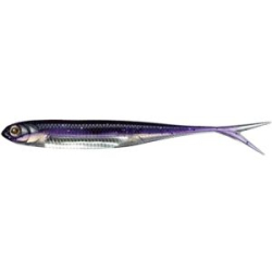 Силиконовая приманка Fish Arrow Flash J Split 5" SW #143-Keimura Dark Purple/Silver (4шт.)