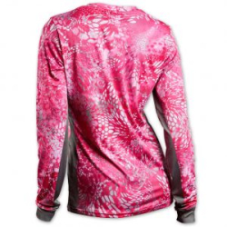 Джерси дышащая женская Veduta Reptile Skin Fluo Pink UPF50+ р.XS