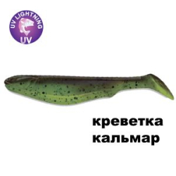 Силиконовая приманка Crazy Fish Slim Shaddy 3.2"  56-80-502SL-7 креветка+кальмар цв. 502SL