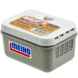 Коробка рыболовная для наживки с крышкой Meiho Bait 7 115х95х66
