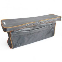 Накладка на сиденье "СЛЕДОПЫТ" мягкая, с сумкой, 95 см, цв. серый