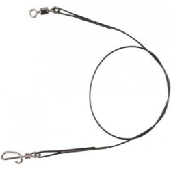 Поводок Mikado Jaws Stalowy SUPER STRONG (2 шт.) сталь в оболочке, 25см, 23кг. Арт.ZGJ02-25-23
