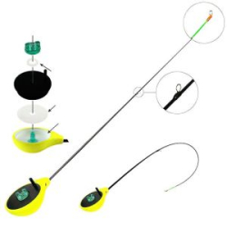 Удочка зимняя Akara Finezza UL (0,7-2,8 гр.) Yellow (хлыст стеклопласт с кольцами)