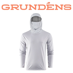 Grundens Tough Sun Masked Hoodie, Mist
