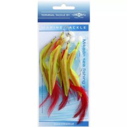 Готовая оснастка для морской ловли Mikado Hair Tube Rig 5-ть поводков (Арт.LS-K025032S-03)