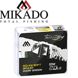 Mikado Territory Silky Soft Braid 10m тёмно-зелёный