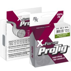 Шнур ProJig X-Force 100м хаки 0,12мм, 8,0кг