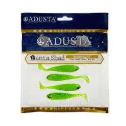 Силиконовая приманка Adusta Penta Shad 3" цв. #114 Green Chart Seed Shiner