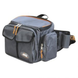 Сумка рыболовная "Следопыт" Fishing Hip Bag T2, 27х23х17см, цв. серый