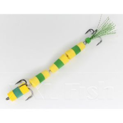 Приманка Мандула "Флажок" XXL Fish Модель №140 цв. ЖелтоЗеленоЖелтый