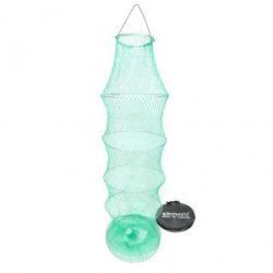 Садок Namazu круглый (восьмерка), усиленный трос 1х19, 7 колец, 18 нитей, L-186 см, цв. зеленый (N-FT-C34)