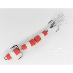 Приманка Мандула "Флажок" XXL Fish Модель 130 цв. КрасноБелоКрасный