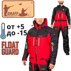 Graff 215-О-В-4 Костюм поплавок зимний, до -15 гр. (красный)