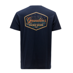 Футболка Grundens Dark Seas X Grundens Watercraft SS T-Shirt, Dark Navy, L