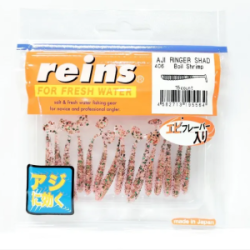 Силиконовая приманка Reins Aji Ringer Shad цв. #406 Boil Shrimp 15pcs