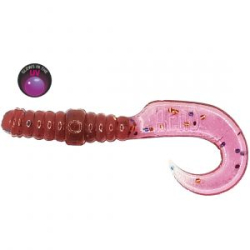 Cиликоновая приманка RuBaits Classic Twister 2,3" 8 шт. - RBCT57Vi03 - Смородина какао УФ